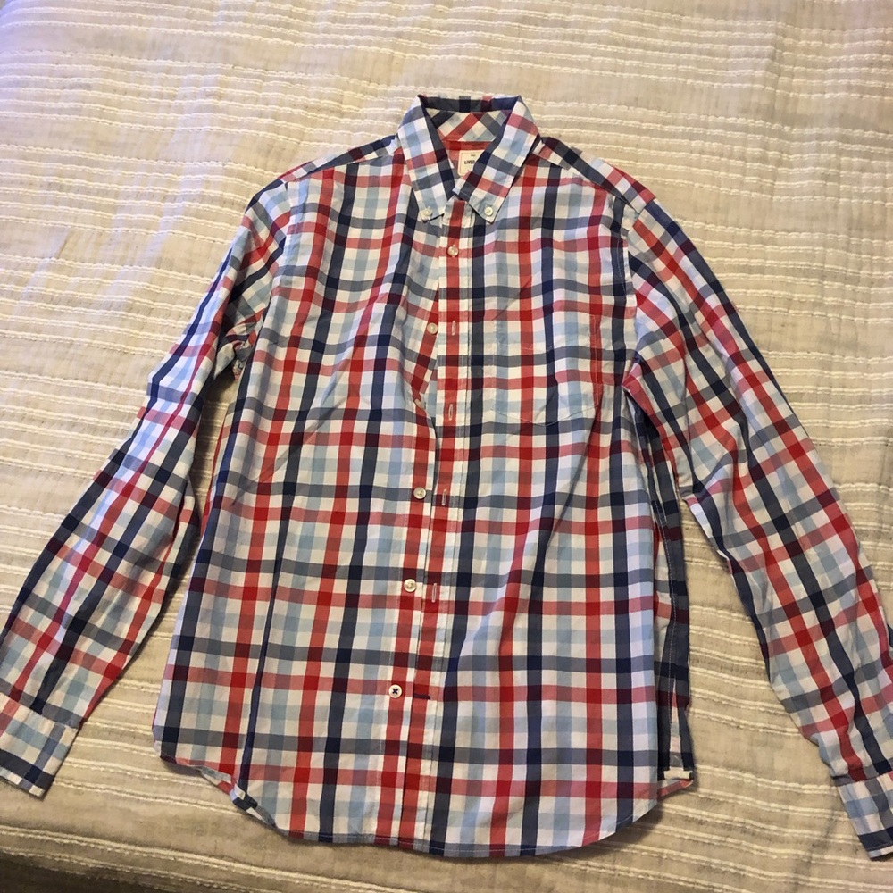 Gap checkered button-down shirt, M